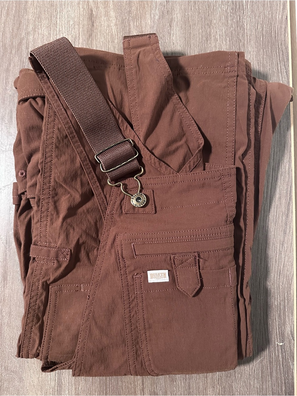 Women's Heirloom Gardening Bib Overalls - Duluth Trading Co. - Dark Roast Small - Picture 4 of 7